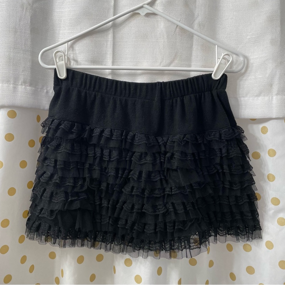 Black Lace Miniskirt